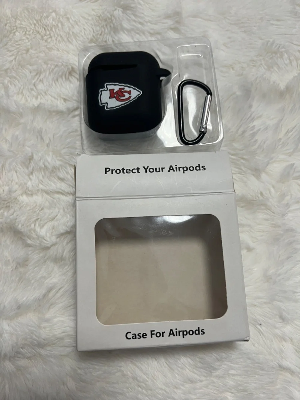 Kansas City Chiefs Black AirPods Case Cover